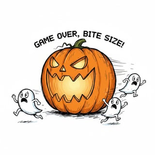 Halloween Pac-Man Jack-o’-Lantern Art