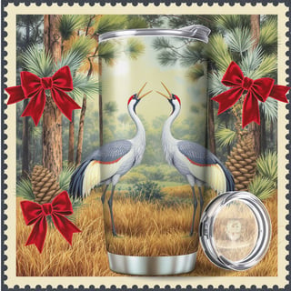 Vintage Sandhill Cranes Tumbler Wrap