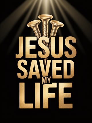 Jesus Saved My Life Religious Design