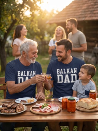 Balkan Family Bonding in Backyard
