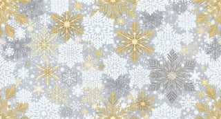 Luxurious Winter Snowflake Pattern