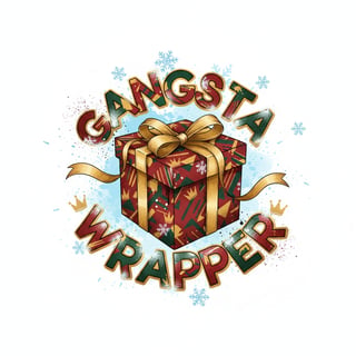 Playful Christmas Graffiti Gift Design