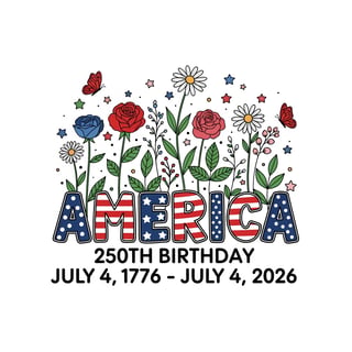 America 250th Birthday Patriotic T-Shirt