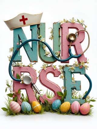 Easter Nurse Art Design