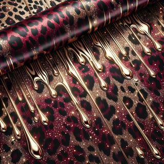 Christmas Glam Wrap with Leopard Print