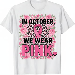 Breast Cancer Awareness Pink Ribbon Design