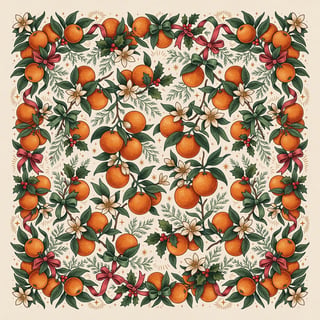 Vintage Citrus Orange Grove Tumbler Wrap
