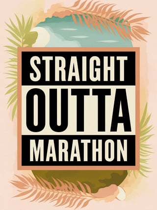 Vintage Text Design: Straight Outta Marathon
