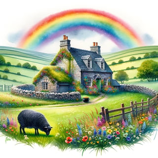 Whimsical Irish Countryside Cottage