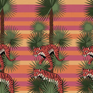 Florida Panthers Retro Surf Pattern