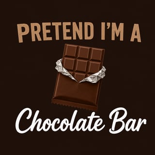 Pretend I'm a Chocolate Bar Design