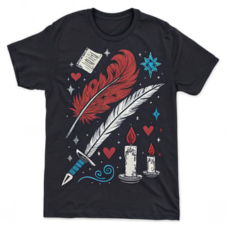 Romantasy Brushstroke T-Shirt Design