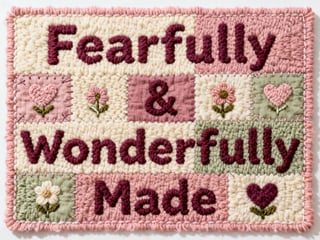Latch-Hook Yarn Design Patchwork