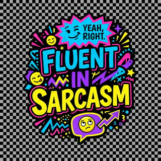 Fluent In Sarcasm Bold Graphic Tee