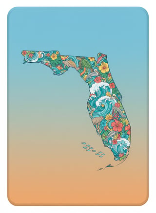 Florida Coastline Kindle Case Design