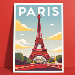 Minimalist Paris Travel Poster