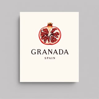 Minimalist Pomegranate Graphic Design