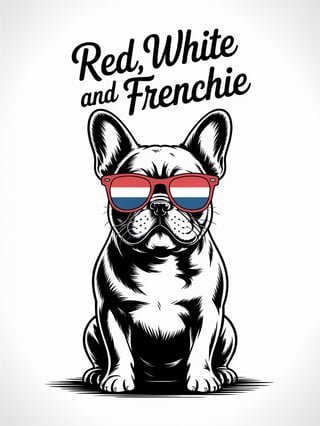 Minimalist French Bulldog Line Art