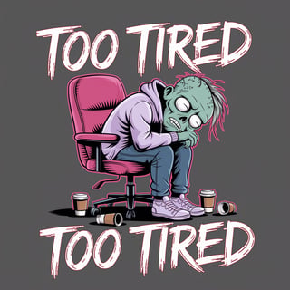 Bold Cartoon Zombie Streetwear Tee