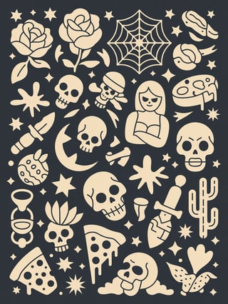Eclectic Tattoo Flash Patterns