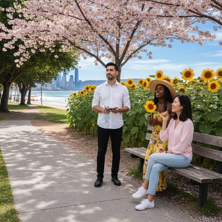 Diverse Outdoor Candid Photos