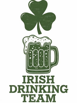 Irish Drinking Team T-Shirt Design