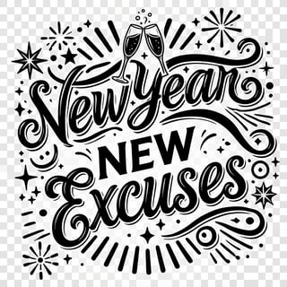 New Year New Excuses with Champagne