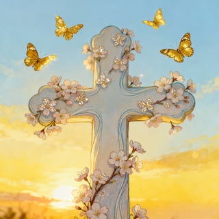 Hand-Drawn Christian Cross Art