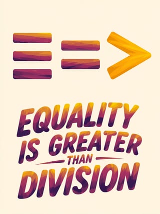 Equality Over Division Graphic