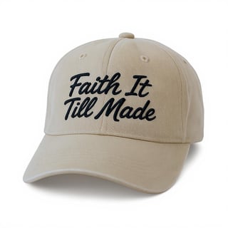 Minimalist Embroidered Faith Hat