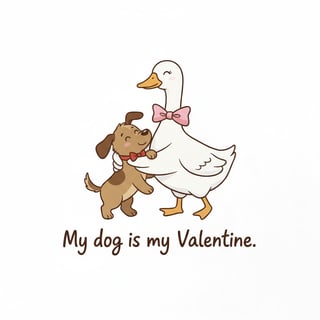 My Dog Is My Valentine Design