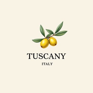 Minimalist Tuscany Olive Botanical Design