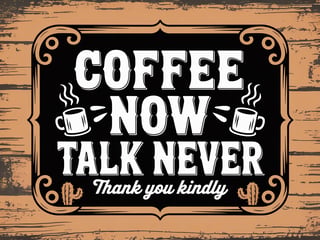 Vintage Western Coffee Typography