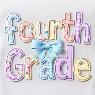 Floral Fourth Grade T-Shirt Design
