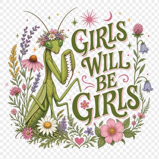 GIRLS WILL BE GIRLS — Mantis Wildflowers