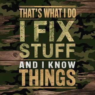 Rustic Masculine Fix Stuff Quote Design