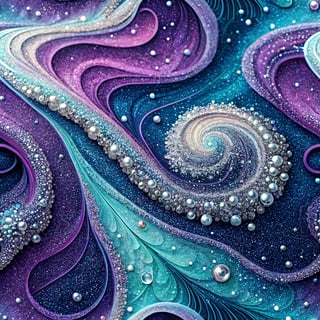 Abstract Glitter and Rhinestone Art