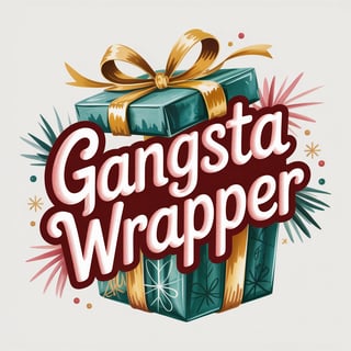Cozy Christmas Gift with Graffiti Wrap
