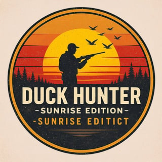 Retro Duck Hunter Emblem