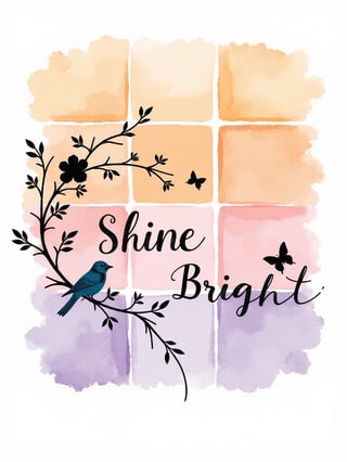 Sunset Palette Watercolor Art