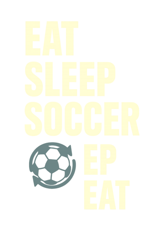Eat Sleep Soccer Repeat Vertical Text