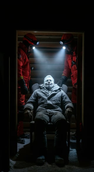 Frozen Horror: Cabin Discovery Scene