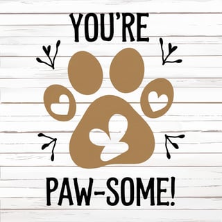 Cute Dog Paw Print Clipart