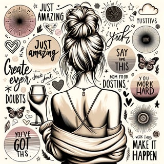 Empowering Woman Digital Illustration