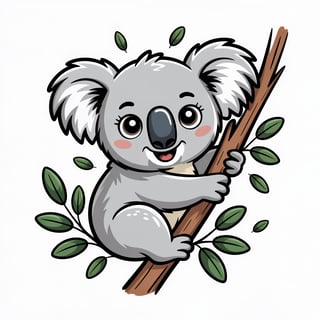 Cute Koala Vector Art