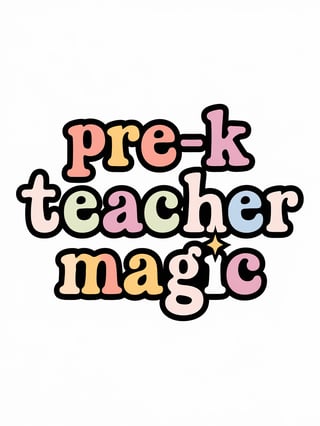 Pre-K Teacher Magic Vector Design