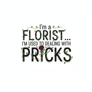 Floral Typography Graphic Design