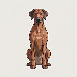Rhodesian Ridgeback Dog Art