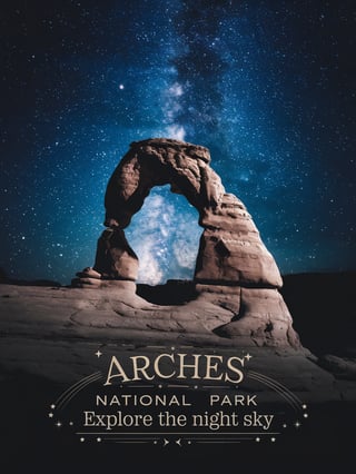 Starry Night at Arches National Park