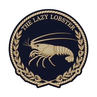 Nautical Lazy Lobster Patch Design